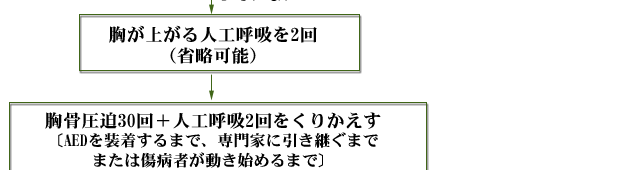 一次救命処置の手順