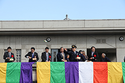 聖徳太子節分会　豆まき