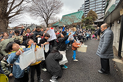 聖徳太子節分会 豆まき